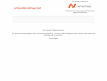 Tablet Screenshot of conquistarunamujer.net
